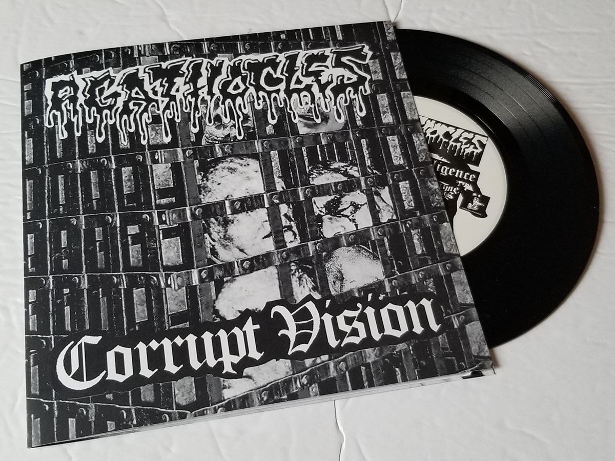 Agathocles / Corrupt Vision - Split 7" - BLACK